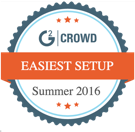 Voted by G2 Crowd easiest setup